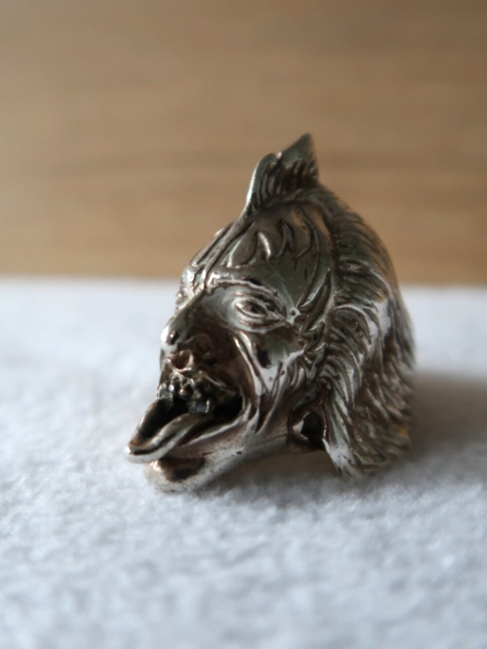 Heavy Music Rock Stage Power Biker Ring KISS Gene Simmons 925 Sterling Silver